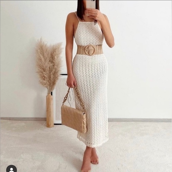 New with tags Zara crochet halter dress - Picture 6 of 6